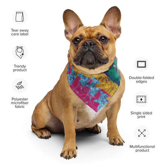 featured 😻 GOOD CAT -  Rainbow Rescue Print Bandana