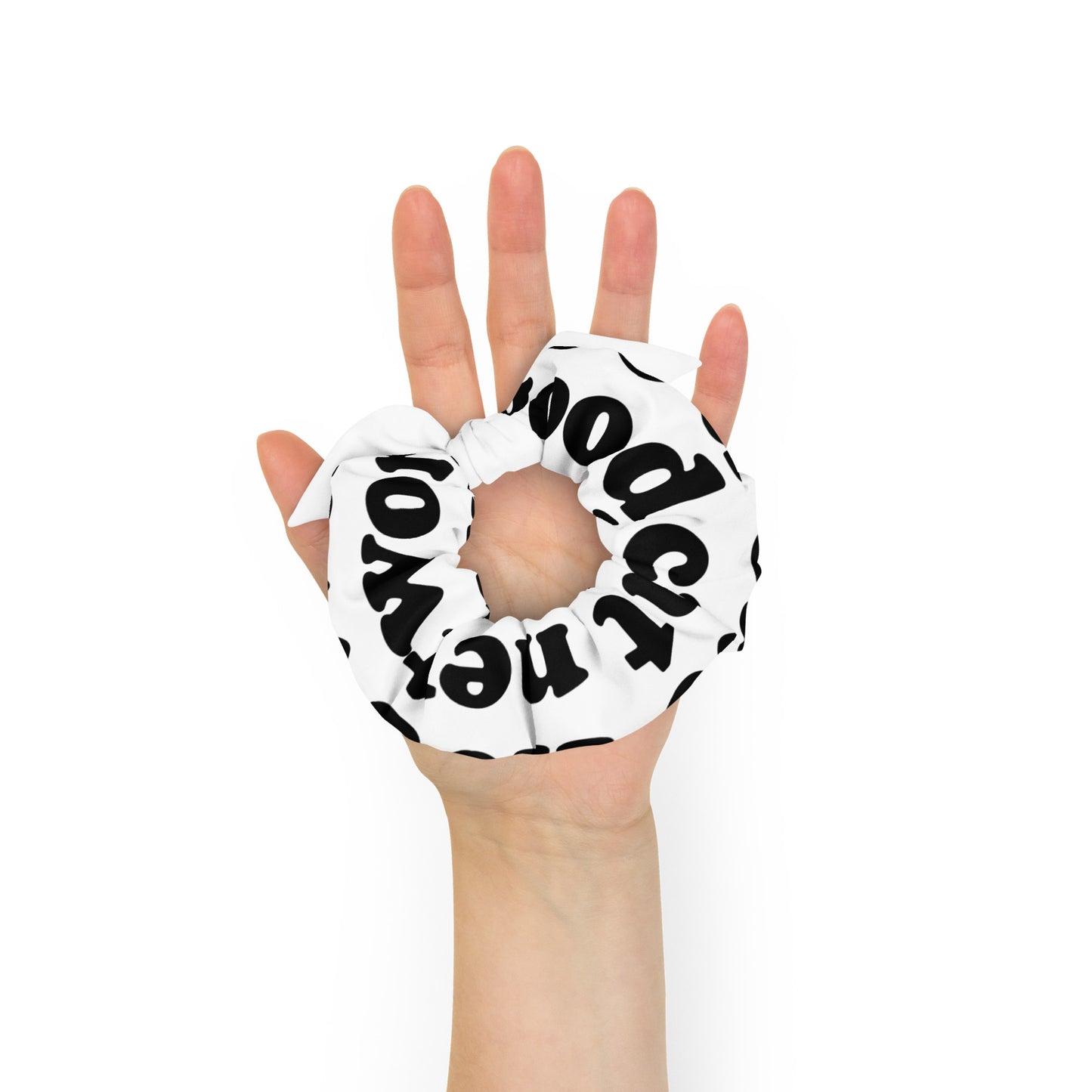GOOD CAT - "GOOD CAT NETWORK" Recycled Scrunchie