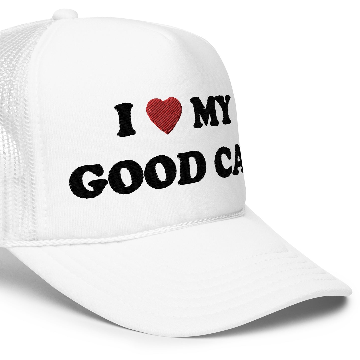 GOOD CAT - "I ❤️ MY GOOD CAT" Foam Trucker Hat