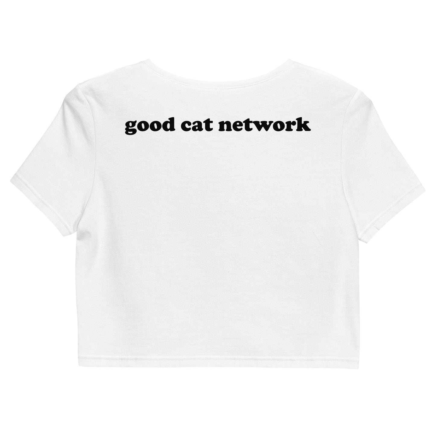 GOOD CAT - "ITTY BITTY KITTY COMMITTEE" Organic Crop Top