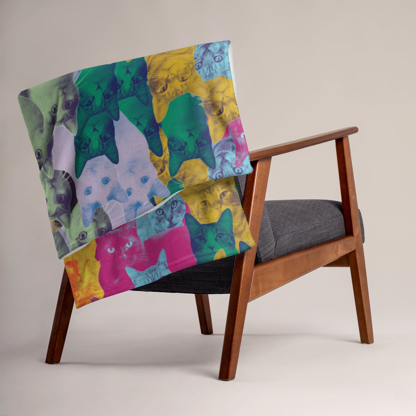 GOOD CAT - Rainbow Rescue Kitty Throw Blanket