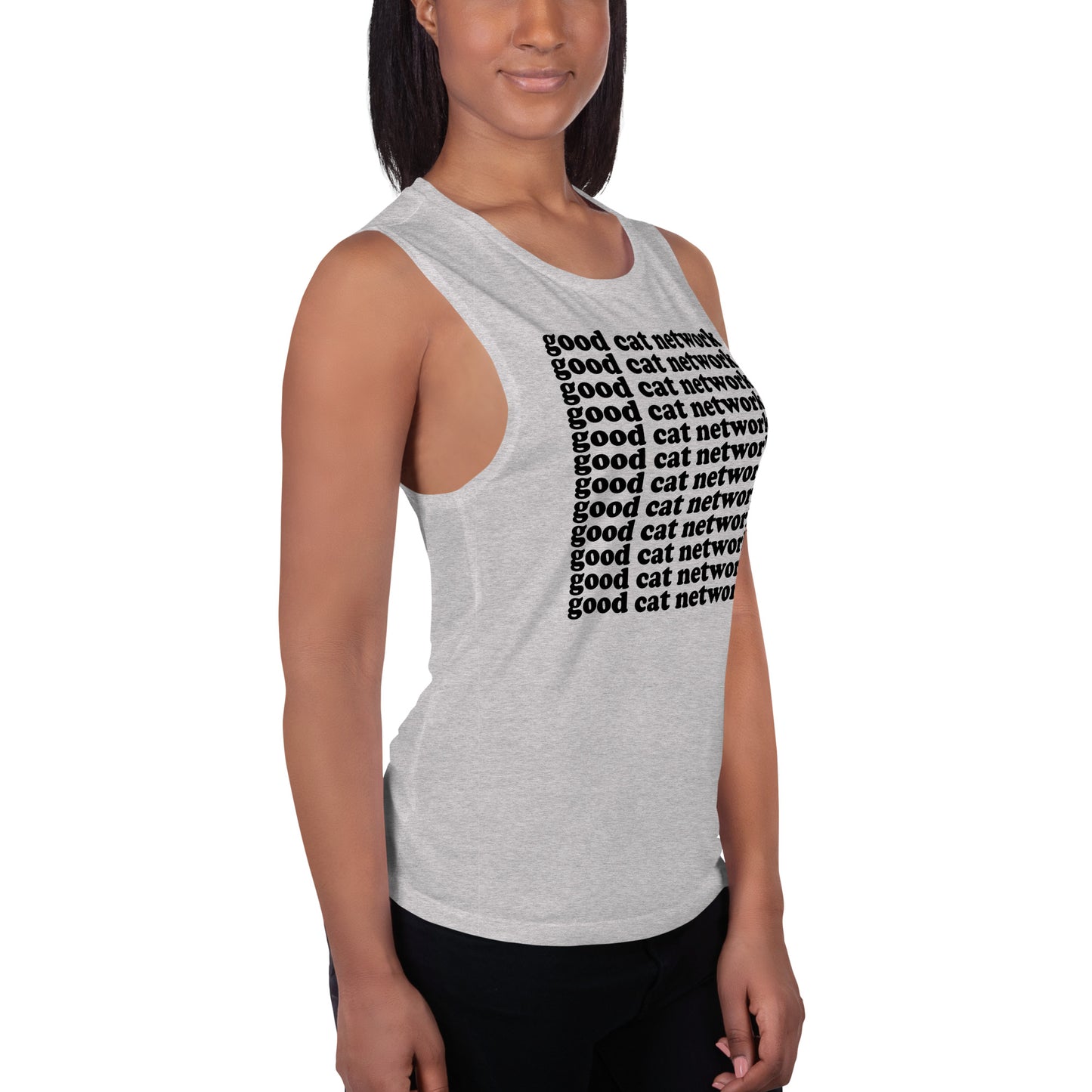 GOOD CAT - "GOOD CAT NETWORK" Ladies’ Muscle Tank