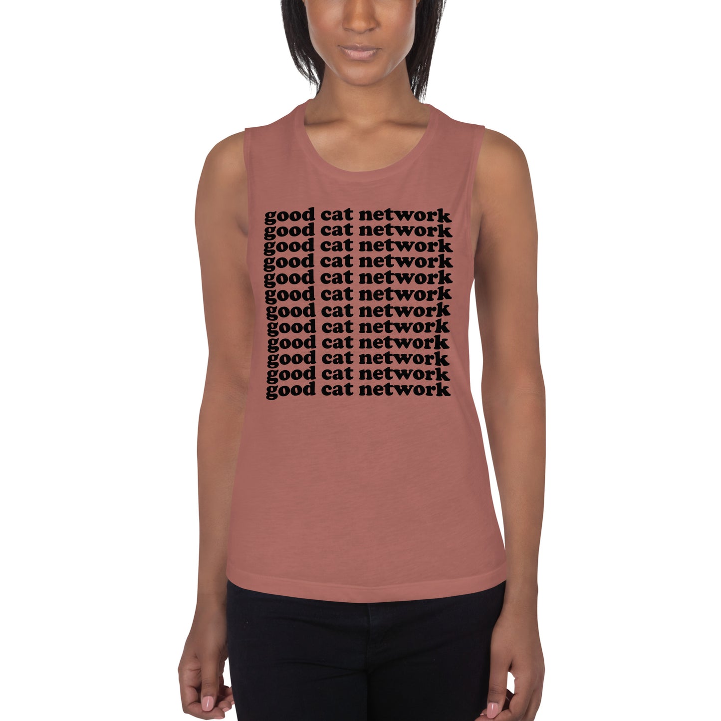 GOOD CAT - "GOOD CAT NETWORK" Ladies’ Muscle Tank