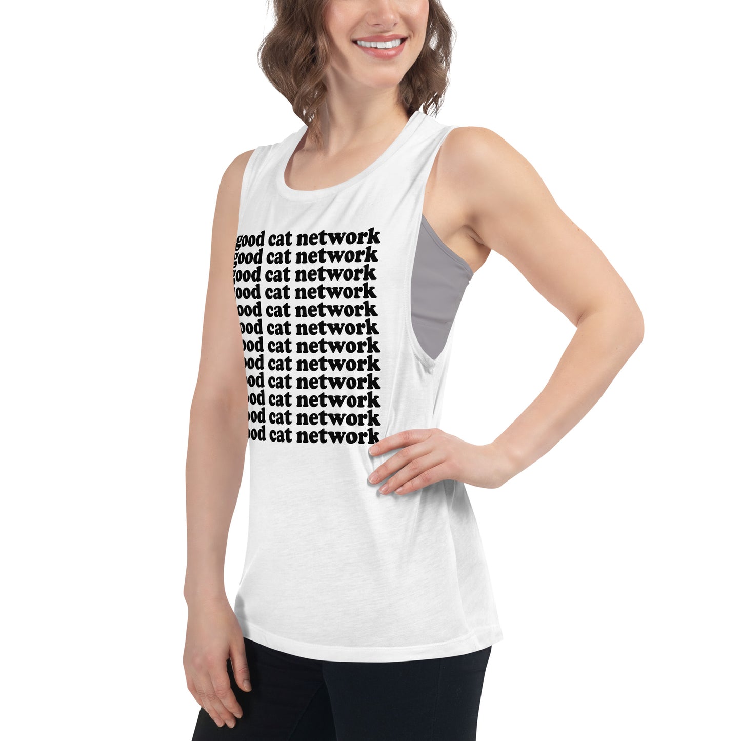 GOOD CAT - "GOOD CAT NETWORK" Ladies’ Muscle Tank