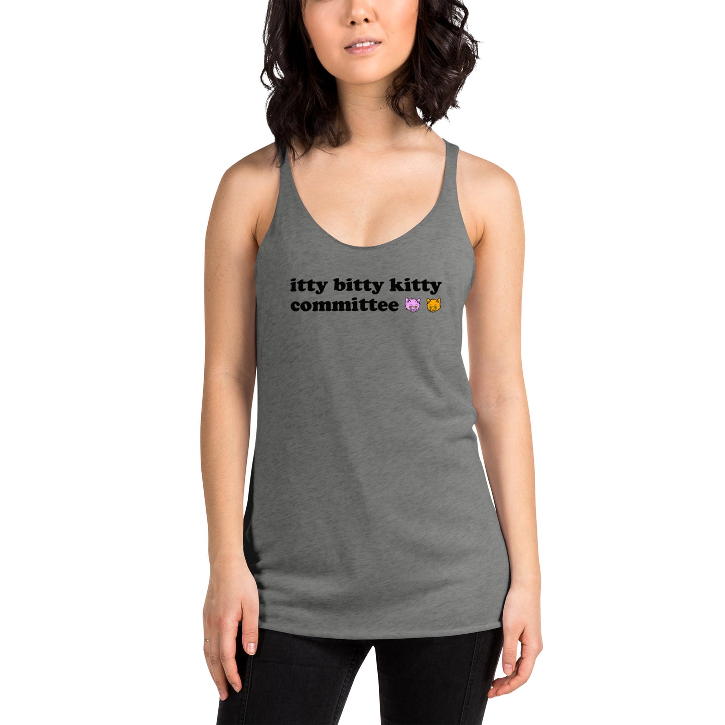 GOOD CAT - "ITTY BITTY KITTY COMMITTEE" Racerback Tank