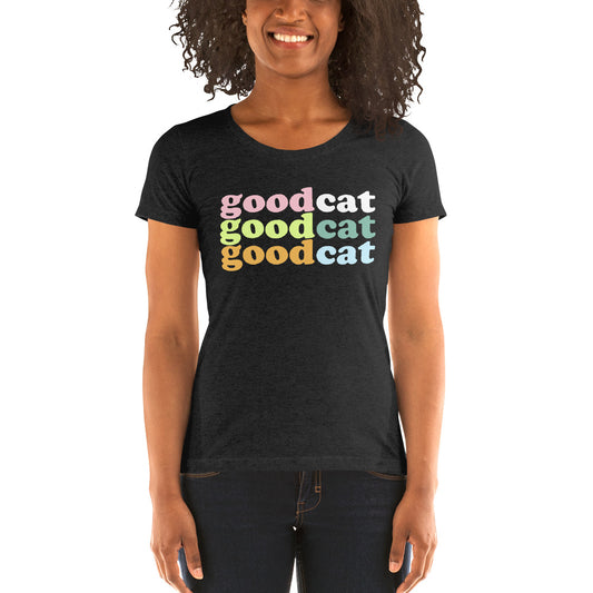 featured 😻 GOOD CAT - Short Sleeve T-Shirt LADIES