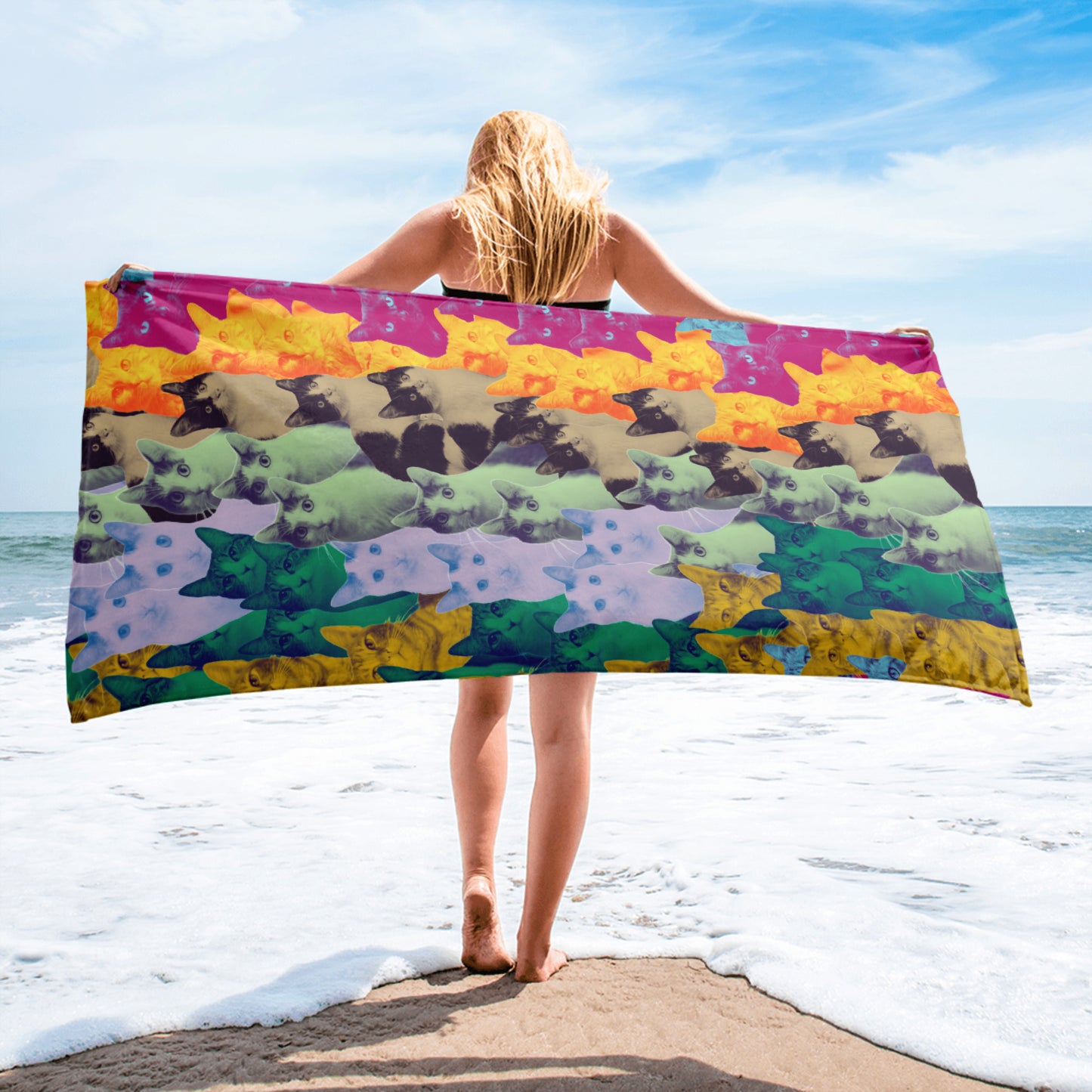 GOOD CAT - Rainbow Rescue Kitty Towel