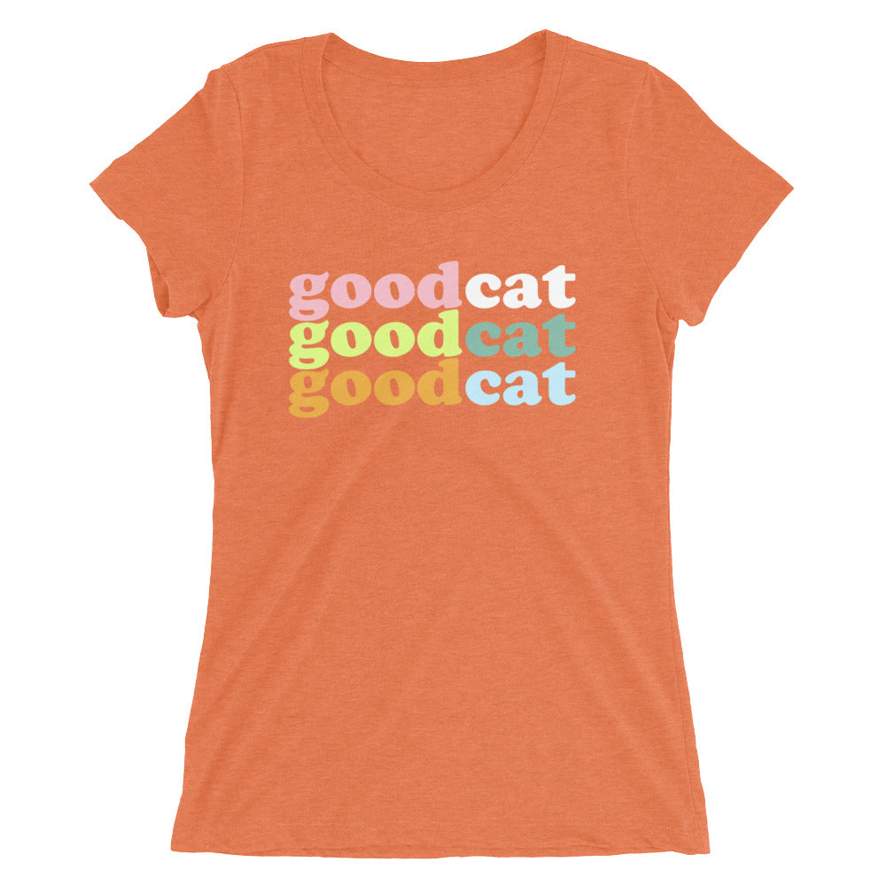featured 😻 GOOD CAT - Short Sleeve T-Shirt LADIES