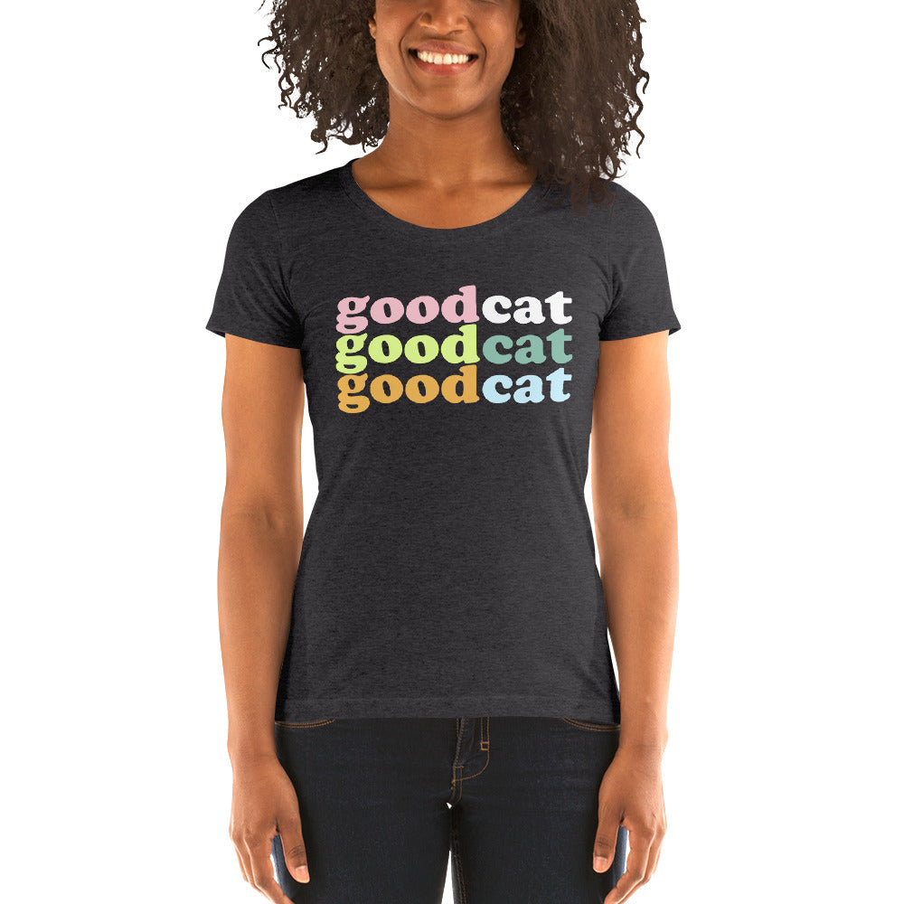 featured 😻 GOOD CAT - Short Sleeve T-Shirt LADIES